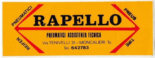 Adesivo pneumatici rapello - pneumatici,