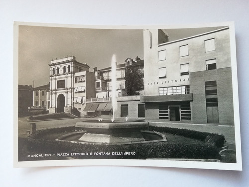 Cartolina moncalieri piazza - cartolina,