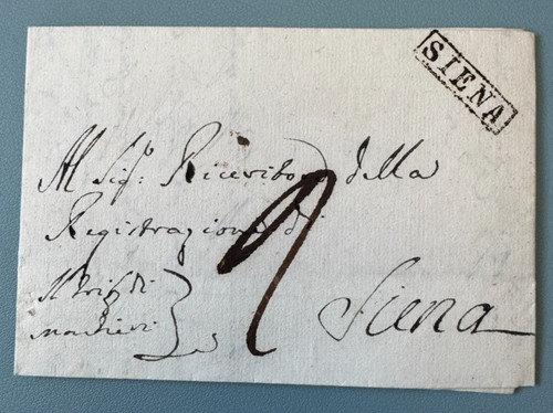 Lettera prefilatelica siena - prefilatelica,