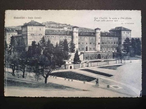 Cartolina moncalieri castello - moncalieri,